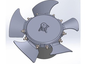 seramik ısıtıcı fan kh1800 sahne bıçak soğutma fanı 3d print model - Mito3D