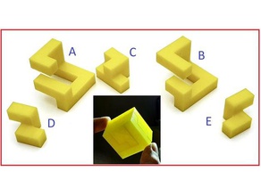 garmbaad puzzle 3d cube interlocking 3d print model - Mito3D