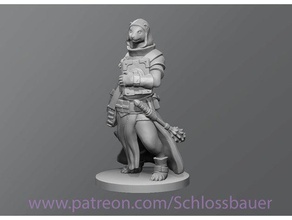 ferret cleric toys games dnd dungeons dragons tabletop 3d print model - Mito3D