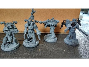 heretic true scale conversion kit 28mm chaos space marines miniature marine wargaming warhammer 40k 3d print model - Mito3D