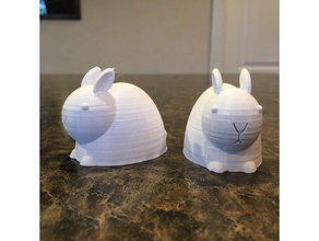 jersey wooly stylized bunny rabbit animals 3d print model - Mito3D