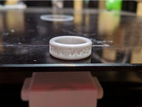 ancora preso l'anello anelli 3d print model - Mito3D