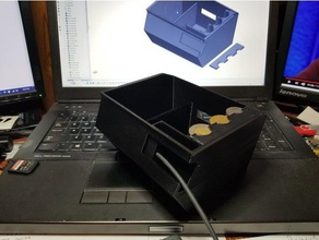 tesla model 3 console canadian coin holder 4 usb slots automotive 3d print model - Mito3D