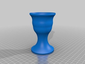 challace vase Essen trinken flower 3d print model - Mito3D