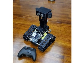diy robot remote autonomous droid rad electronics vehicle first robotics ftc rc car robots robo 3d servo arm motor mount 3d print model - Mito3D