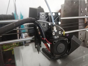 anet a8 carriage e3d v6 printer parts x-carriage axis 3d print model - Mito3D