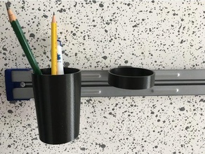 contenitore gancio hook magnetico portapenne penna titolare vite di fermo a muro montaggio parete 3d print model - Mito3D