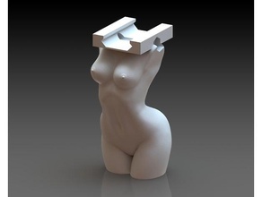 mulher corpo foregrip esporte & ao ar livre airsoft o de frente aderência nsfw nude nu feminino ferroviário a 3d print model - Mito3D