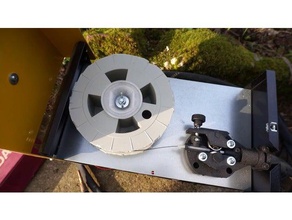 spool holder brake mig fluxcore welder 50mm diy 3d print model - Mito3D