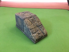 cavern slope 2x2 openforge 20 compatible dnd terrain tiles dungeons dragons dungeon openforge2 pathfinder tabletop rpg 3d print model - Mito3D