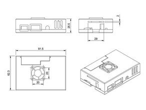 rock64 case vesa support pine64 3d print model - Mito3D