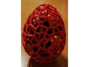voronoi easter egg decor storage box 3d print model - Mito3D