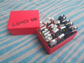 lipo 1s de la caja almacenamiento rc vehículos Lipo batería 3d print model - Mito3D