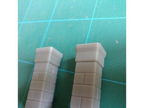taş sütunların üst çıkıntısı düzeltme gloomhaven oyuncak oyun aksesuarlar sütun dnd zindan fayans arazi 3d print model - Mito3D