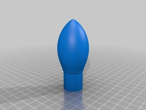 my customized customizer - model rocket nose cone factory 3d print model - Mito3D