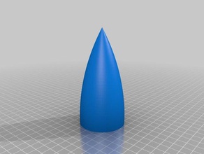 foguete nariz cone veículos 3d print model - Mito3D