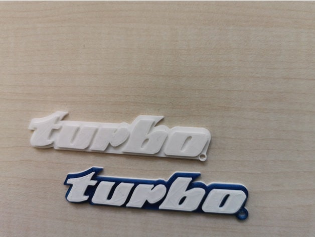 turbo Schlüsselanhänger automotive schlsselanhnger 3D print model - Mito3D