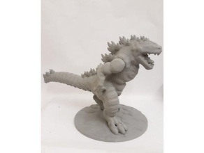 godzilla models dinosaur dragon fat giant monster movie 3d print model - Mito3D