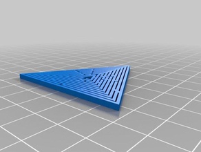 meu personalizados labirinto triângulo gerador brinquedos jogos 3d print model - Mito3D