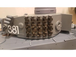 Kaplan 116 yedek parça bağlantı sahipleri taret rc araçlar 3d print model - Mito3D