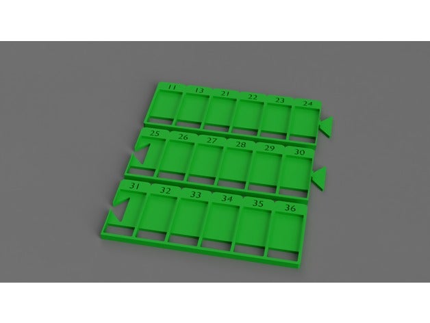heckmeck-Kachel verfolgen Spiele Brettspiel Zubehör pickomino 3D print model - Mito3D