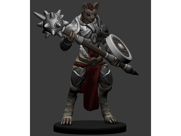 gnoll pack leader in miniatura giocattolo gioco accessori 3dprintable dungeons dragons tavolo 3D print model - Mito3D