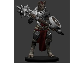 gnoll pack leader miniature toy game accessories 3dprintable dungeons dragons tabletop