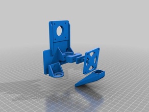 my customized hot end mount generator - various carriages ends options 3d print model - Mito3D