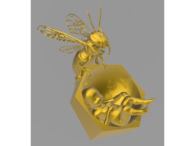 monumento las abejas da abelha 3D print model - Mito3D