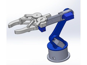 bras de robot arduino contrôlée la robotique servo 3d print model - Mito3D