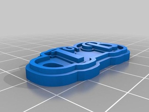 1b llavero Anahtarlık özelleştirilmiş 3d print model - Mito3D