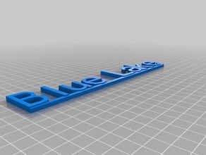 mavi göl özelleştirilmiş 3d print model - Mito3D