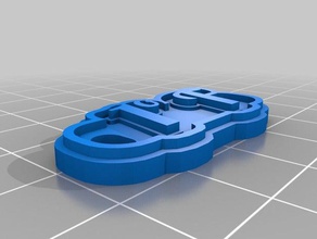 1f llavero chaveiros personalizado 3d print model - Mito3D