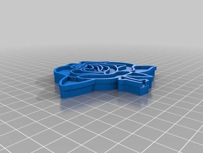 grateful dead rose esquema de superposición 3d impresión 3d print model - Mito3D