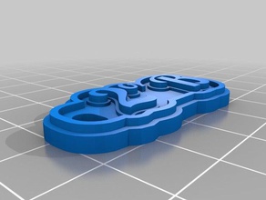 2b llavero Schlüsselanhänger angepasst 3d print model - Mito3D
