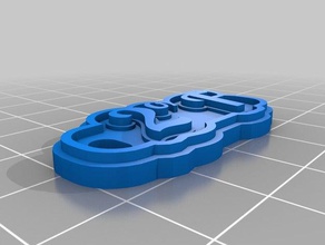2f llavero Schlüsselanhänger angepasst 3d print model - Mito3D