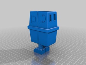 gonk droid maceta los contenedores starwars 3d print model - Mito3D