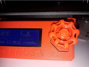steam valve knob original prusa 3d printer parts lcd i3 steampunk 3d print model - Mito3D