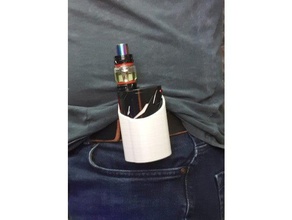 smok t-priv 3 belt holder accessories smoking 3d print model - Mito3D