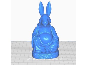 bunny buddha animale collezione sculture coniglio 3d print model - Mito3D
