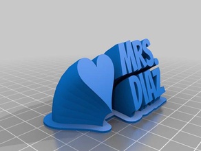 diaz office personalizado 3d print model - Mito3D