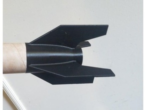 bt60 kötü kıç yüzgeci bt50 kamuflaj olabilir hobi estes fincan model roket 3d print model - Mito3D