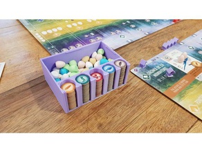 wingspan egg food box games boardgame boardgames inserts board game insert organizer throwing star 3d print model - Mito3D