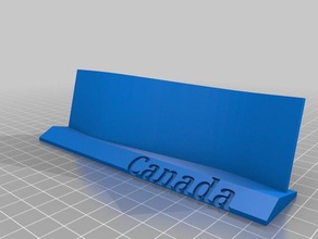 eklemli stand bayrak dekor sahibi oldgaf 3d print model - Mito3D