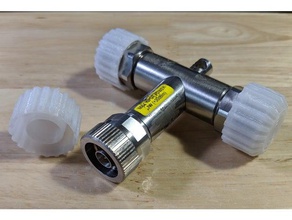anritsu osln50 type mâle openshortload étalonnage té bouchon anti-poussière pièces antenne de l'analyseur réseau ouvrir à court charge connecteur 3d print model - Mito3D