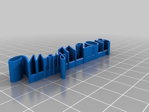 my customized 3d name plate 112345 sculptures 3d print model - Mito3D