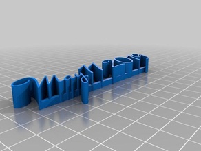 my customized 3d name plate987 sculptures 3d print model - Mito3D