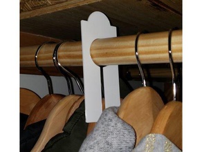 clothing display closet divider organization hanger accessory 3d print model - Mito3D