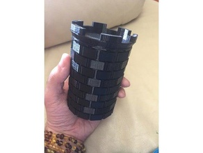 multipurpose d&d dice container - aligned coaster dd box cup holder dnd dungeons dragons scatter terrain tabletop wargame 3d print model - Mito3D