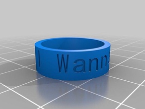 my customized ring 3d print model - Mito3D